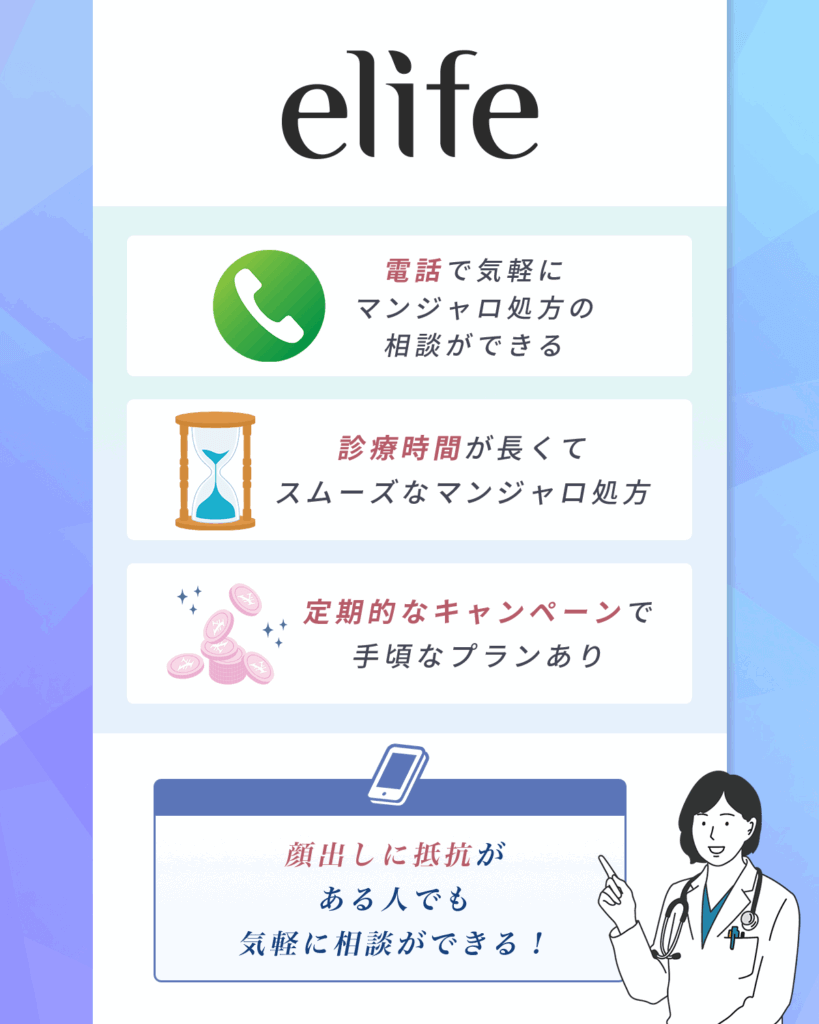 イーライフで安い値段のマンジャロプラン