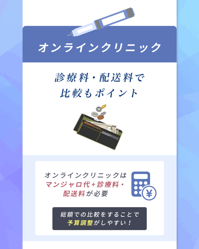 最安値級の値段を求めるマンジャロ処方なら診療料・配送料で比較もポイント