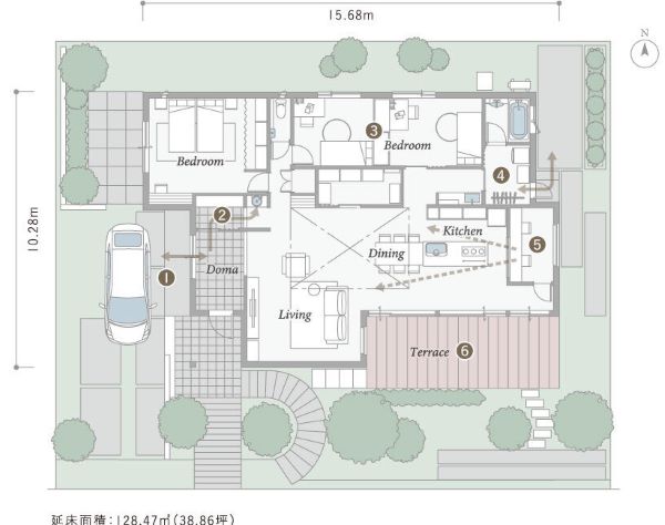 40坪の家だと狭い 二階建て 平屋の間取り例と新築の価格目安 くらしnavi