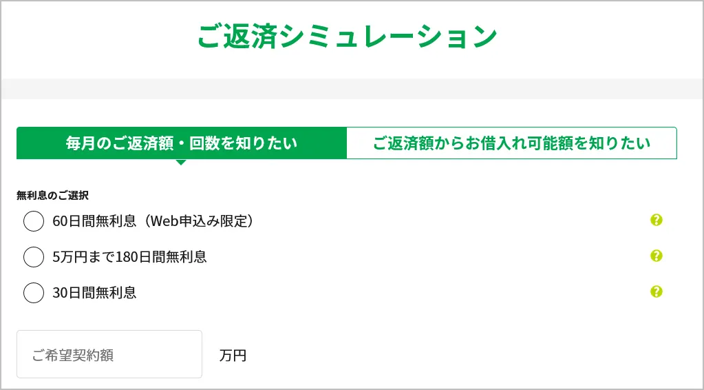 レイクカードローンの返済シミュレーション